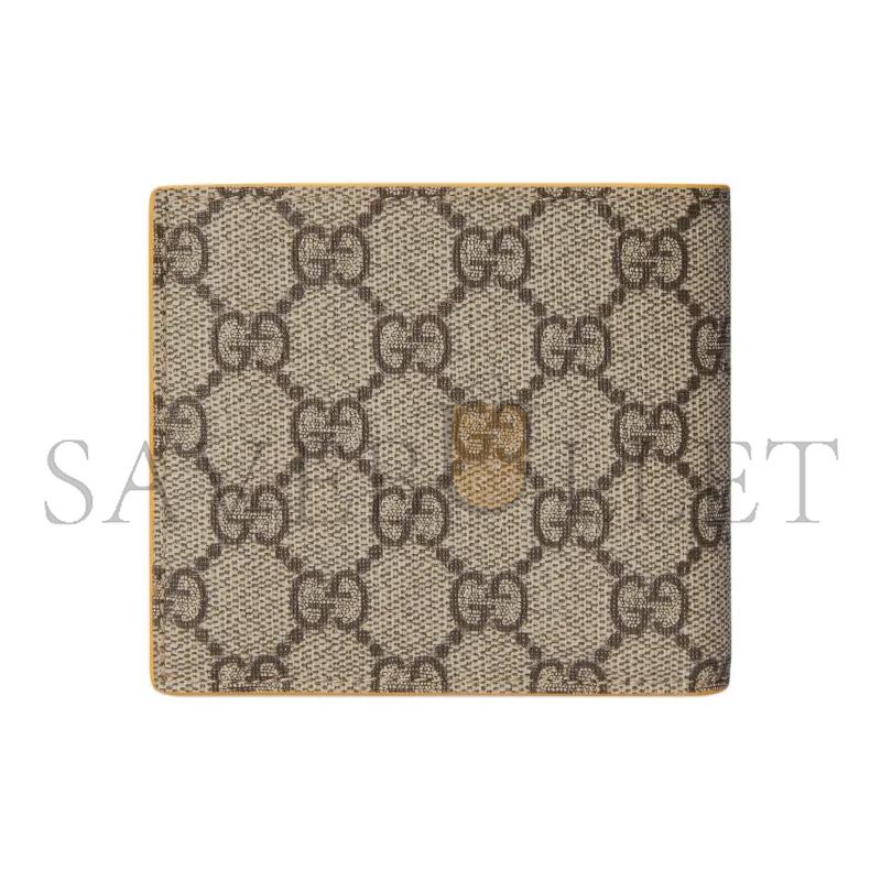 GUCCI YELLOW INTERIOR GG COIN WALLET 768244 (21*9cm)